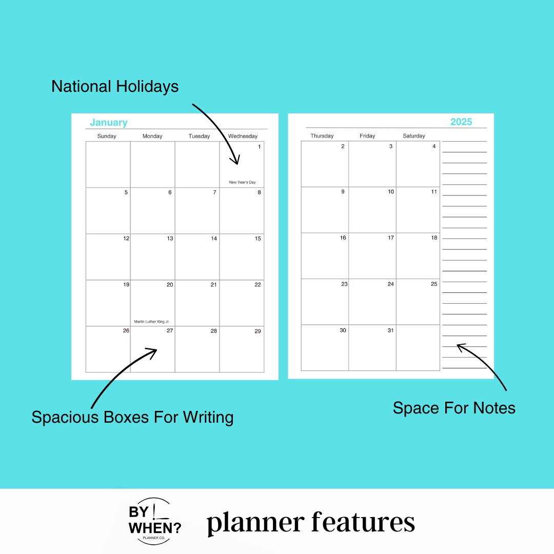 Horizontal Focus Planner