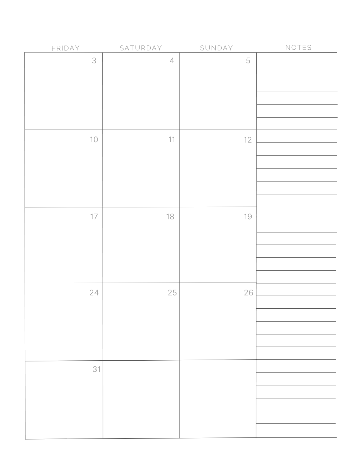 Minimalist Planner: Black Checkered