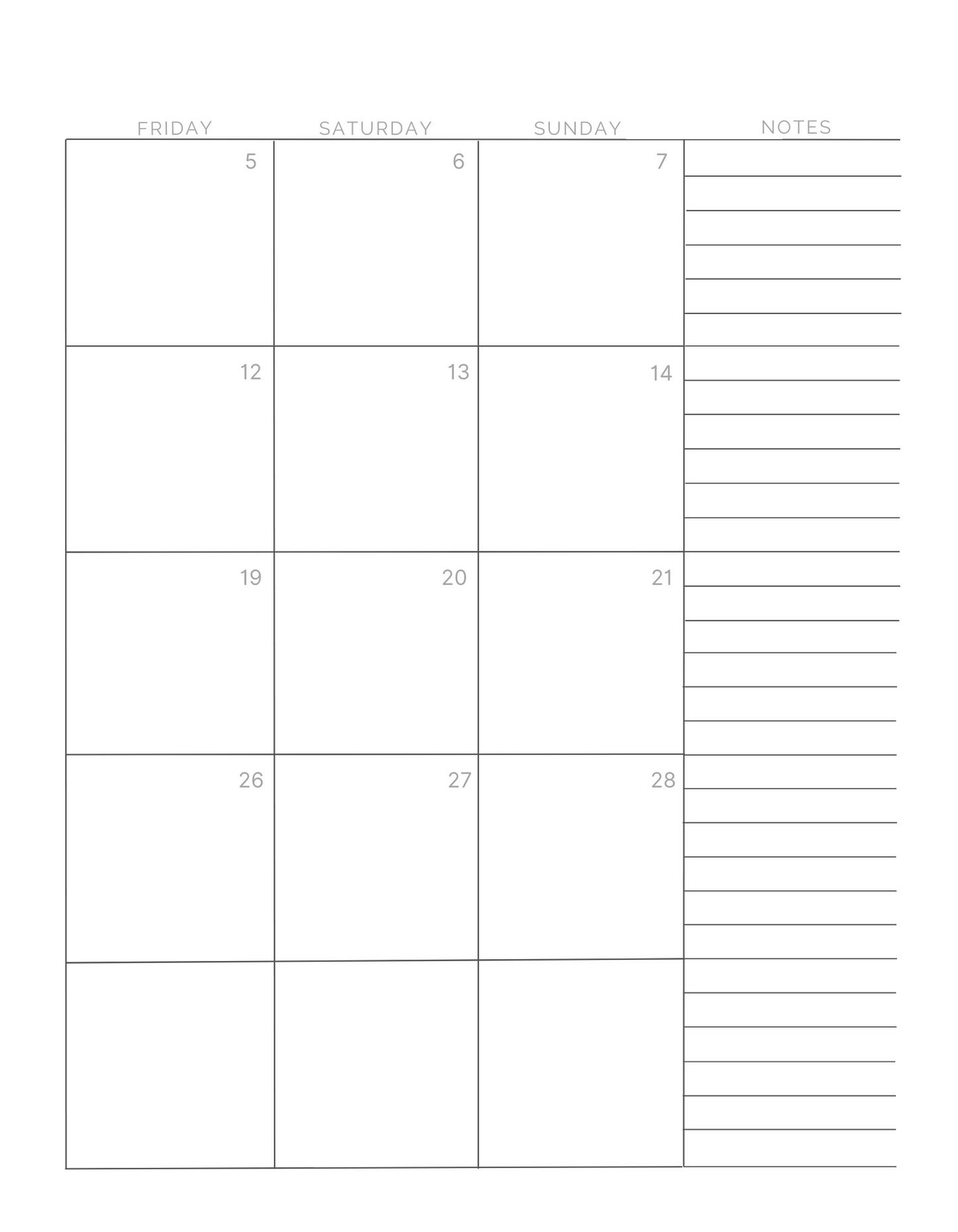 Minimalist Planner: Floral