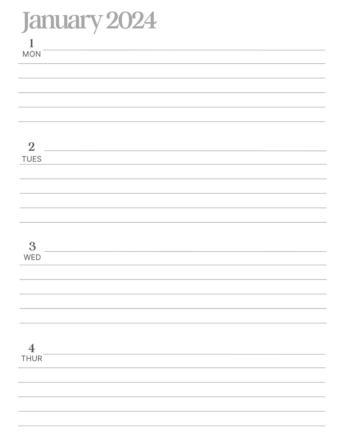 Minimalist Planner: Blossom