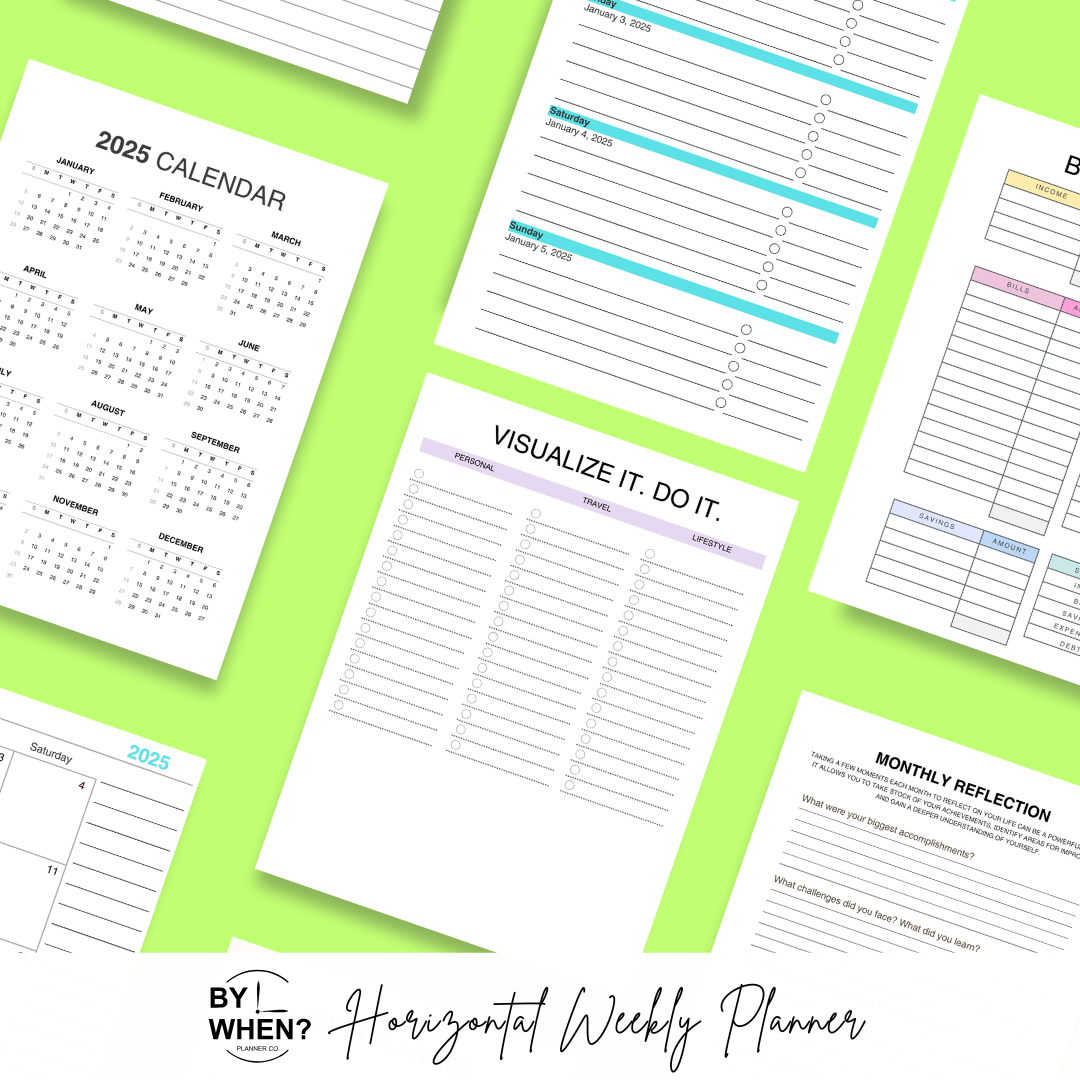 Horizontal Focus Planner