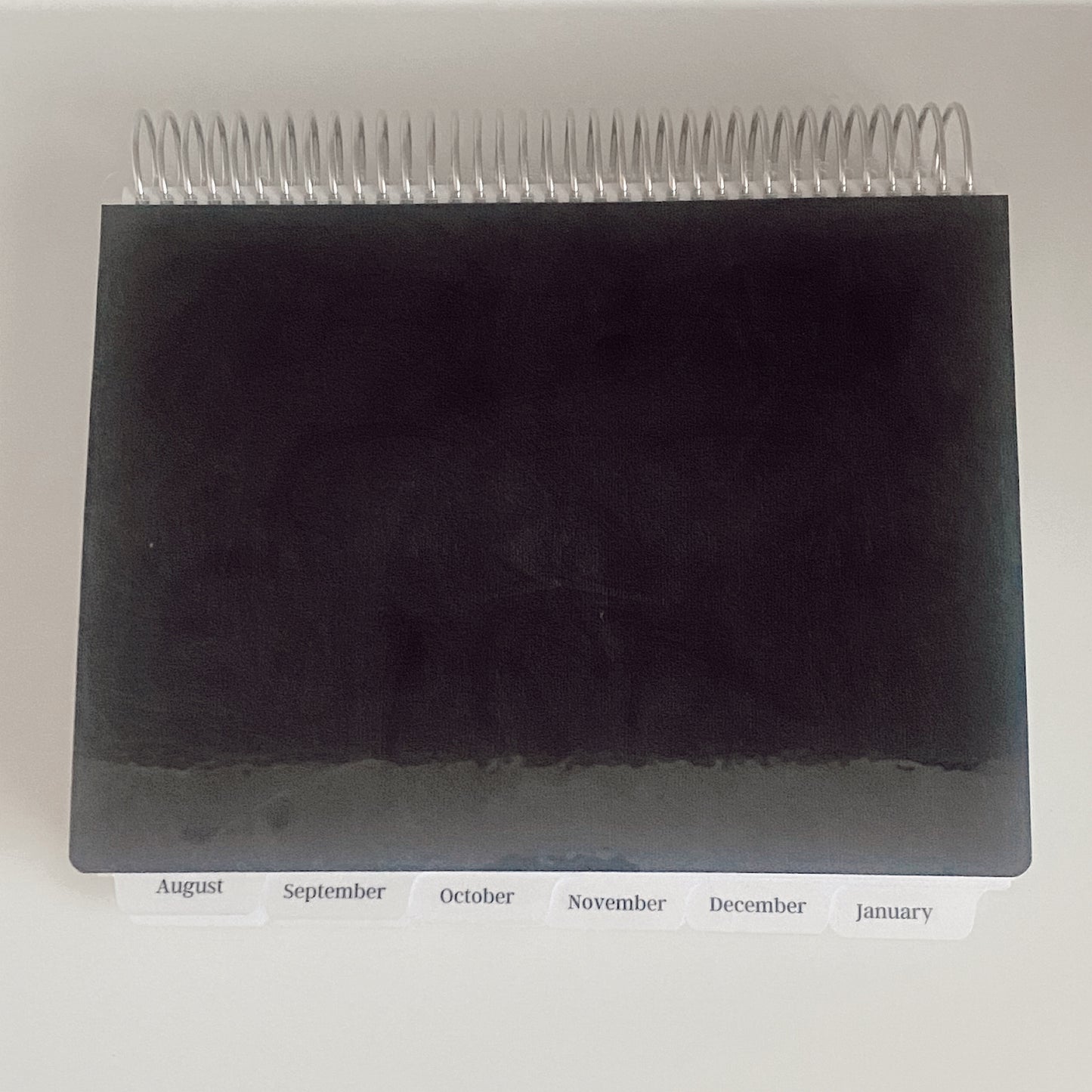 Landscape Planner Black Leather Cover