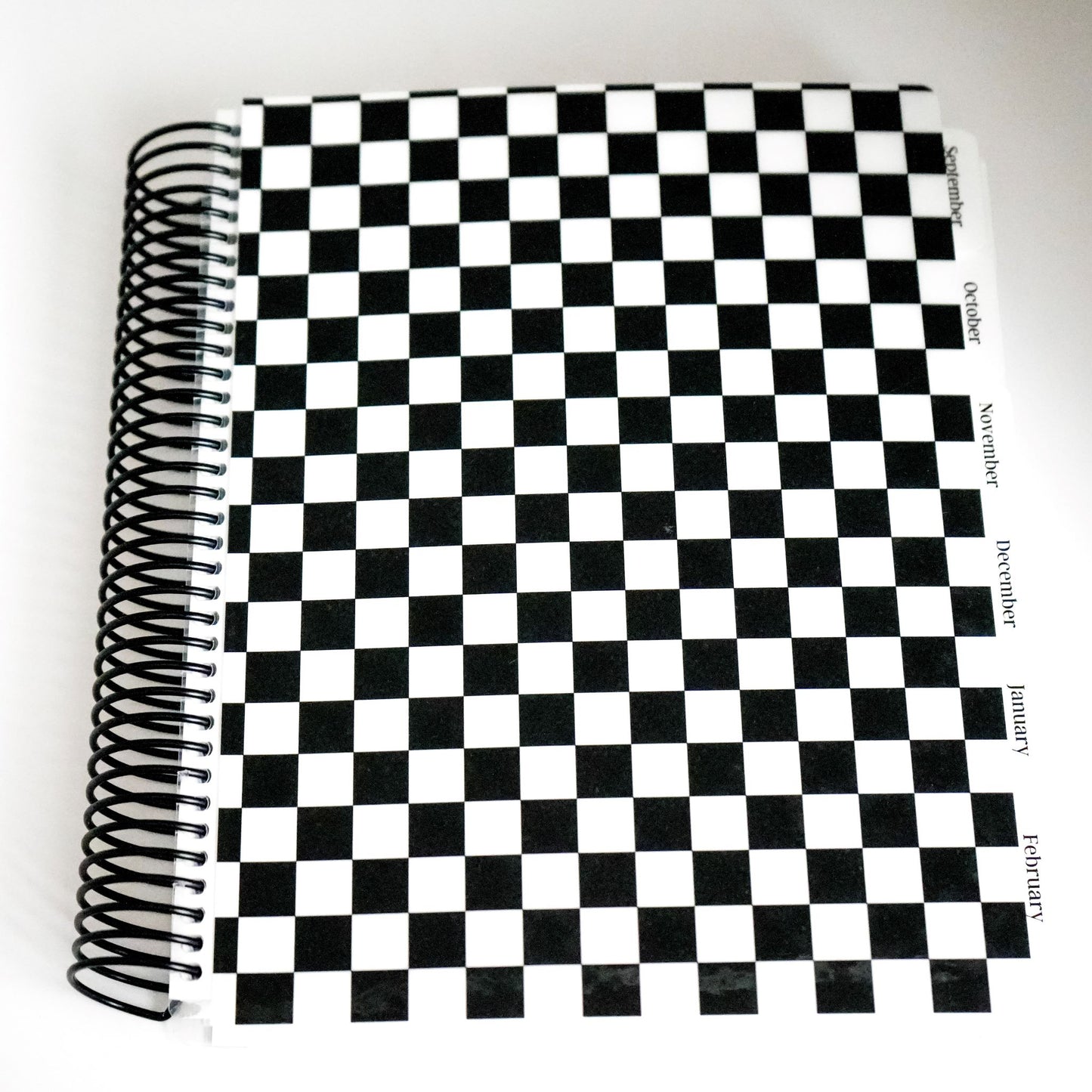 Daily Focus Planner: Black Checkered