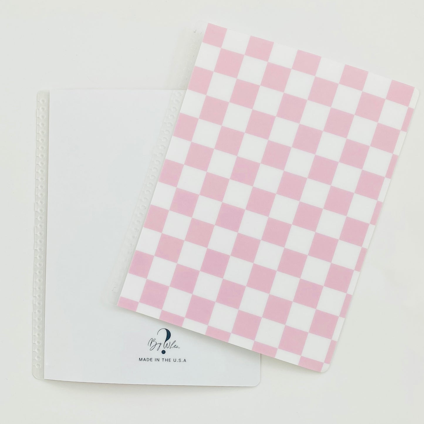 Exchangeable Cover: Pink Checkered