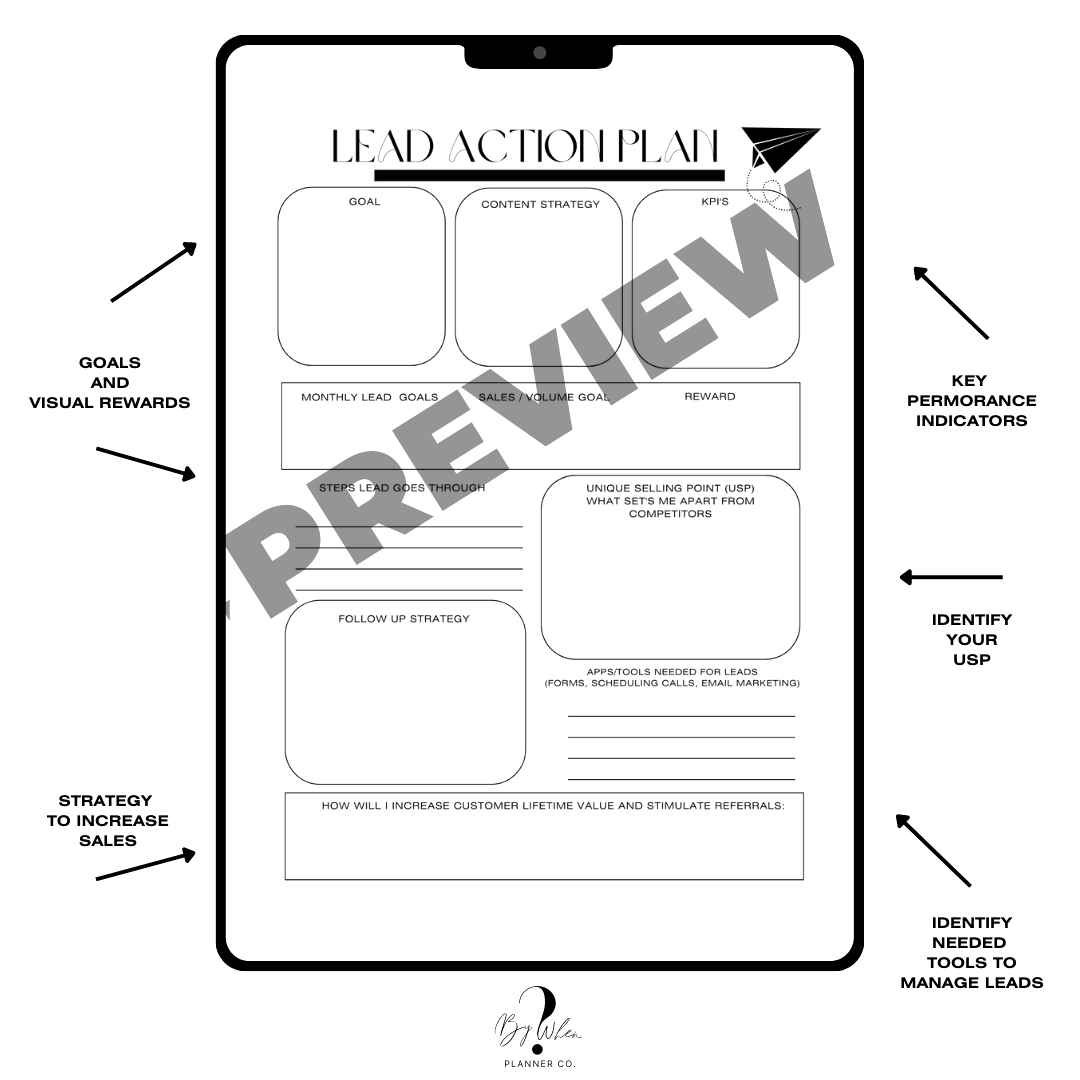 Lead Tracker Digital Action Page