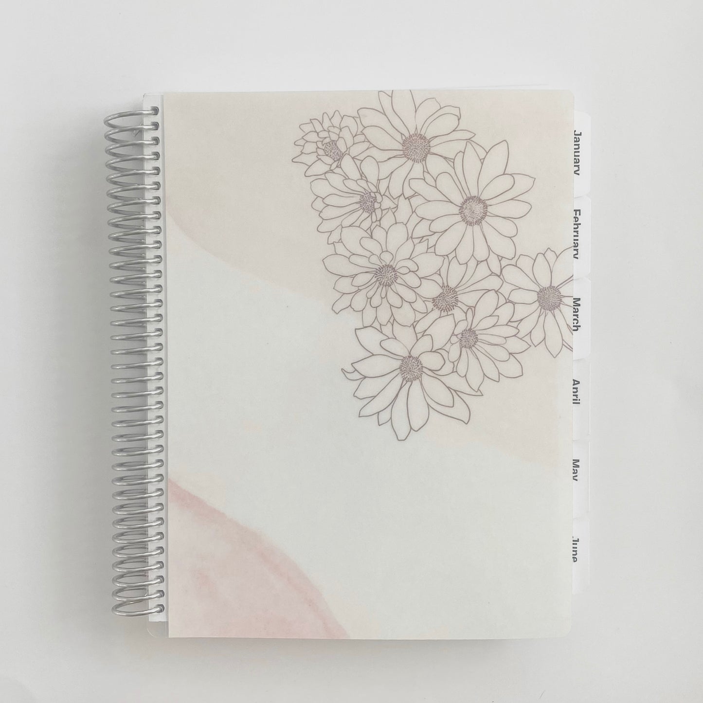 Neutral Flower Minimalist Planner
