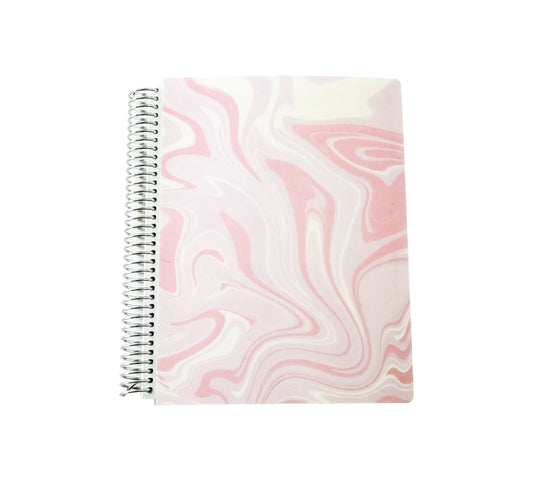 Daily Thoughts Notebook: Pink Swirl