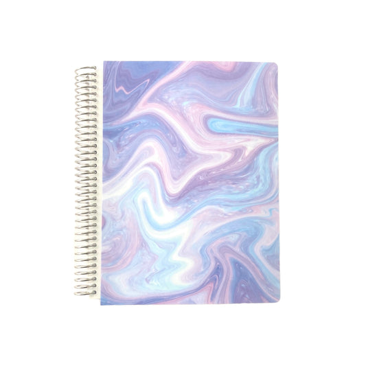Lined Notebook: Purple Swirl