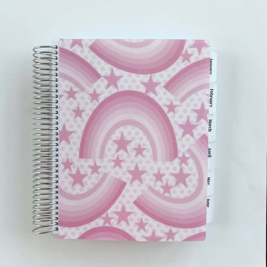 Daily Focus Planner: Pink Rainbow