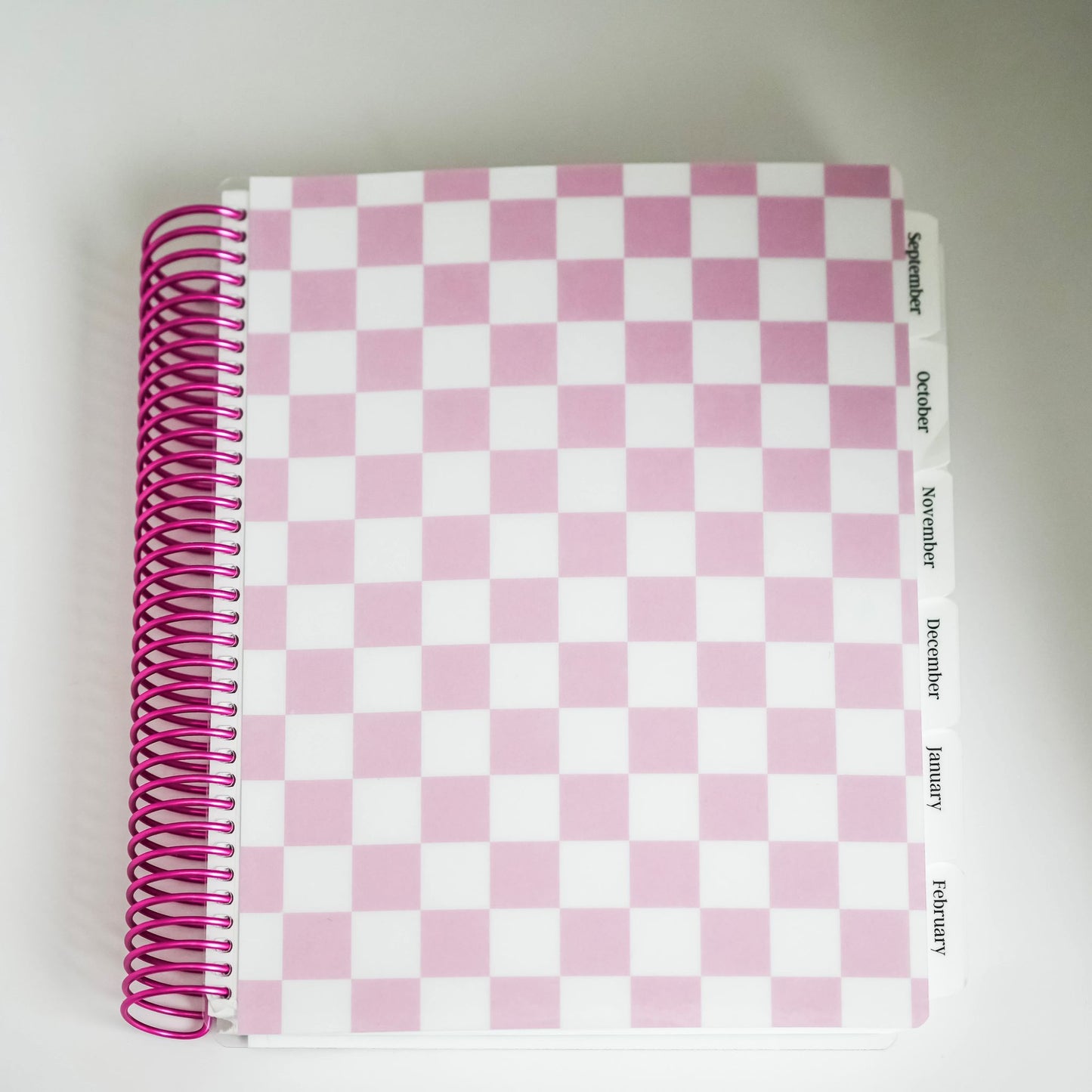 Daily Focus Planner: Pink Checkered