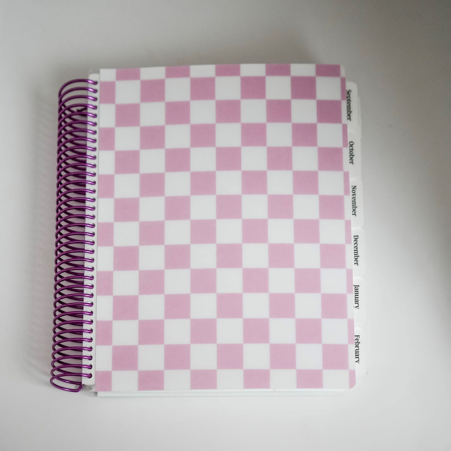 Daily Focus Planner: Pink Checkered