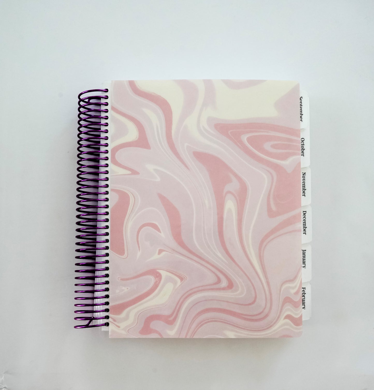 Daily Focus Planner: Pink Swirl