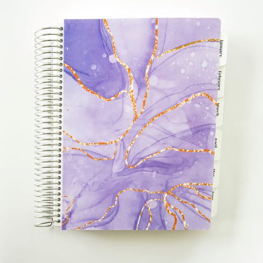 Daily Focus Planner: Purple and Gold