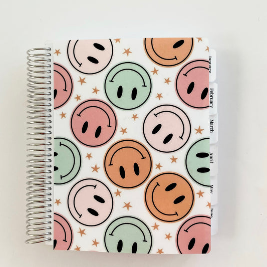 Daily Focus Planner: Multi-Color Smiley