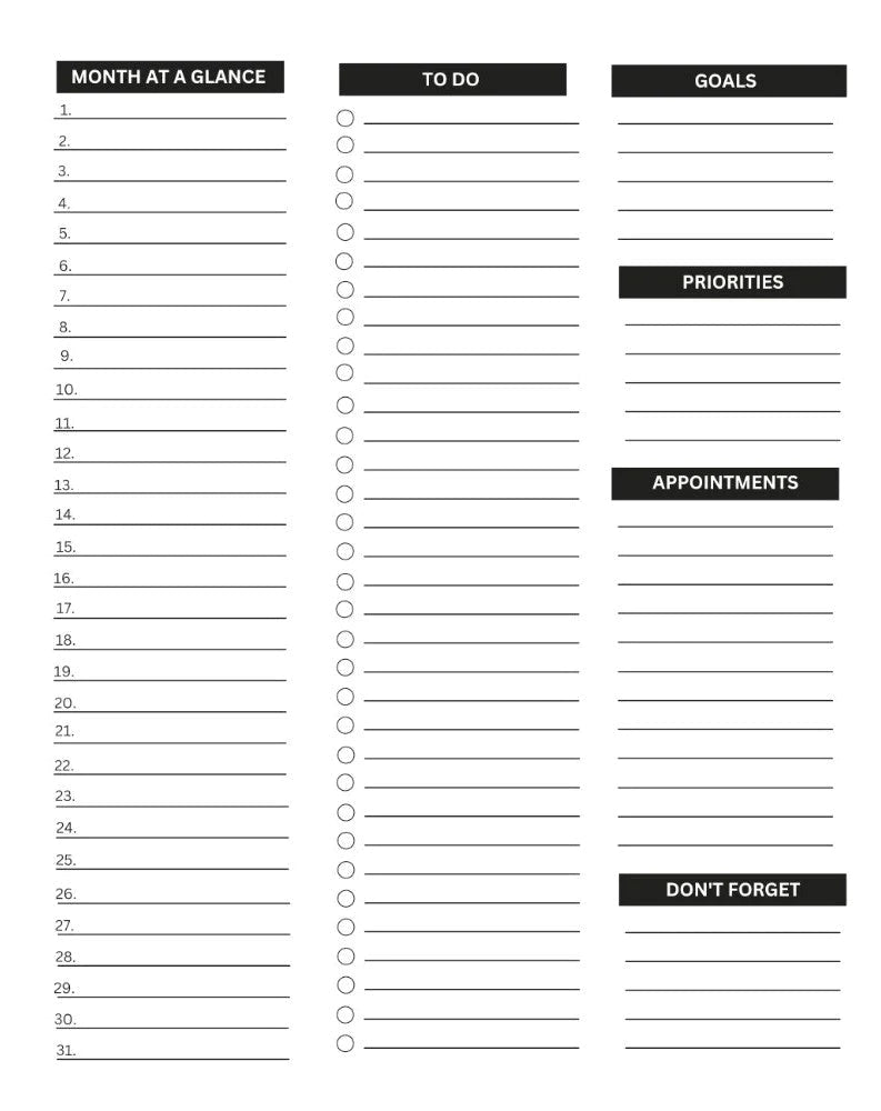 Daily Life Planner: Tan Swirl