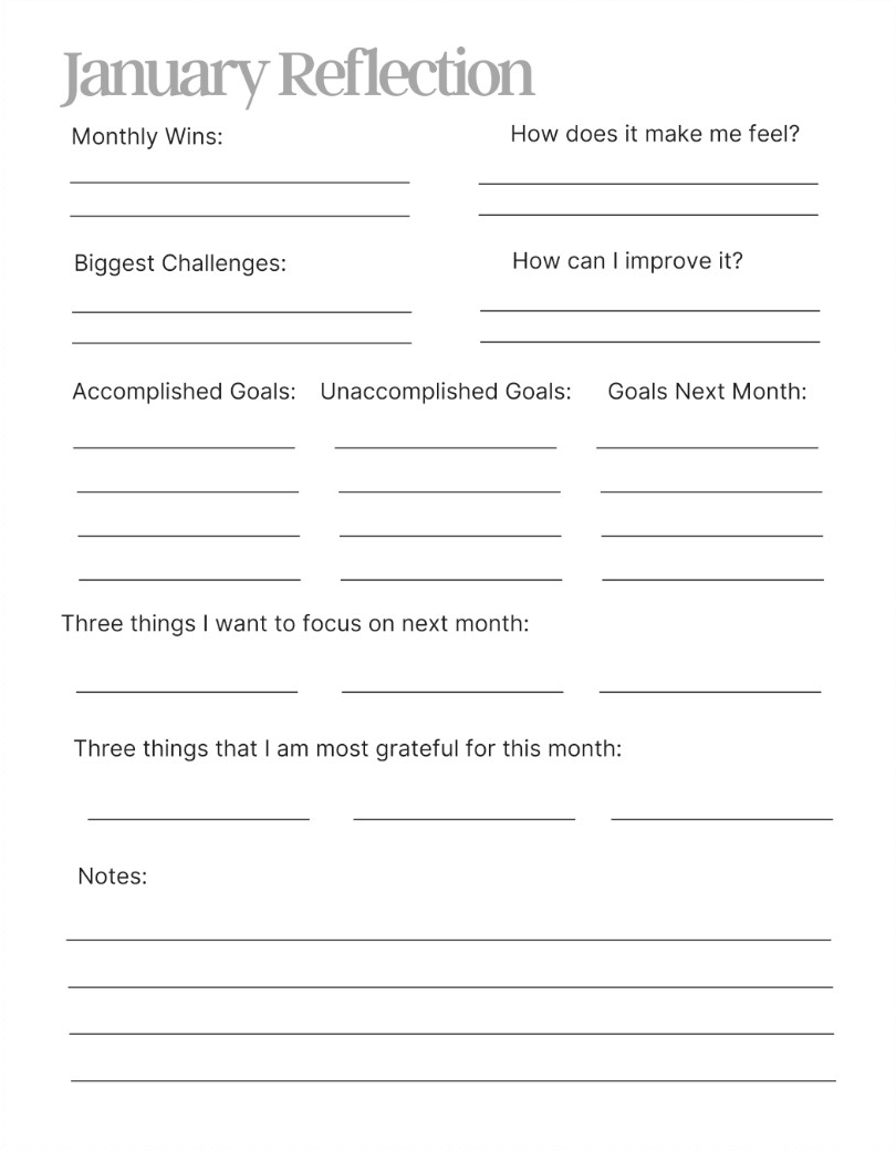 Minimalist Planner: Neutral Flowers