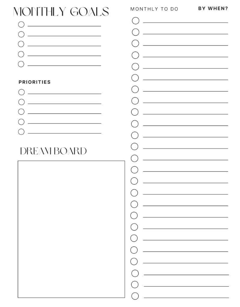 Daily Focus Planner: Pink Rainbow