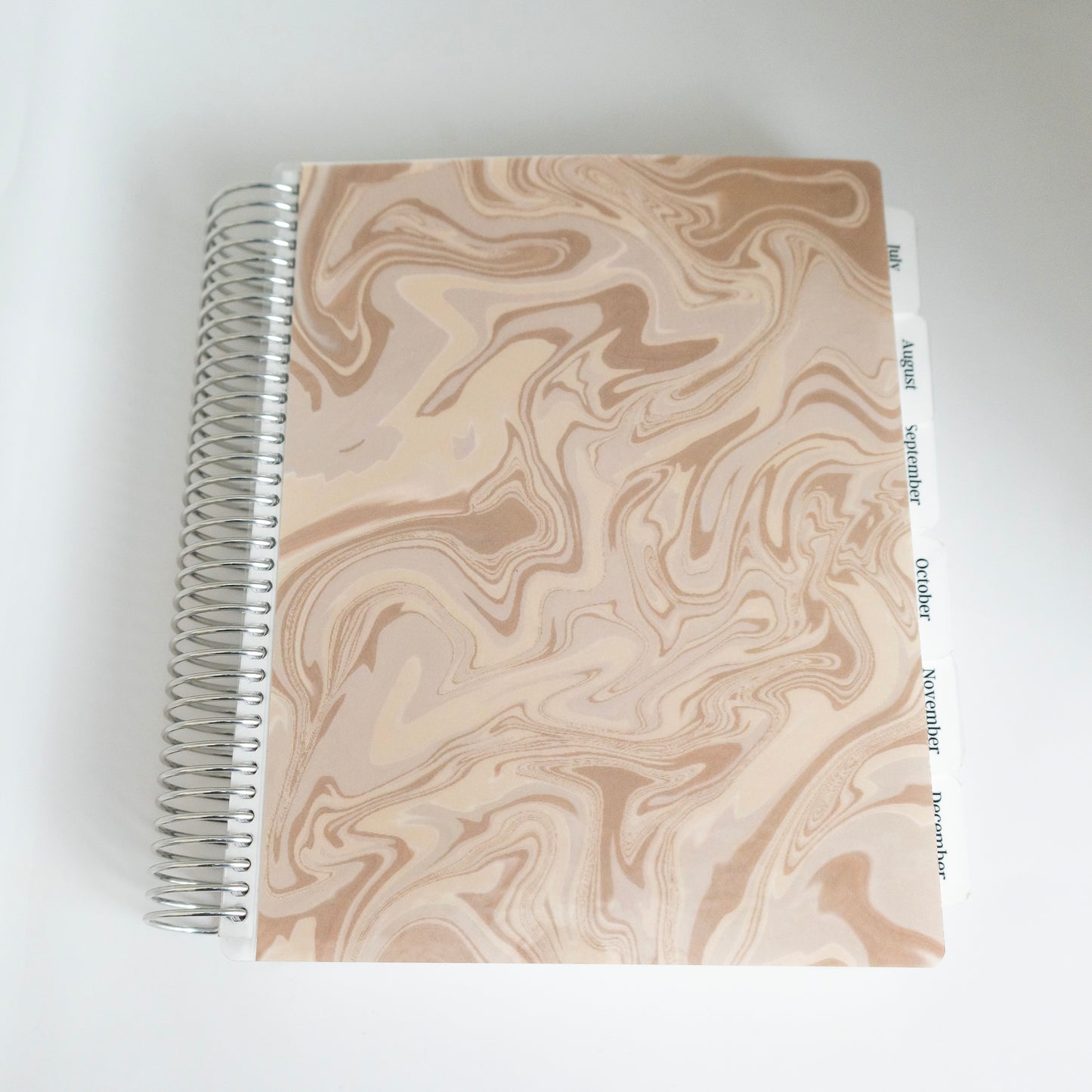 Daily Focus Planner: Tan Swirl