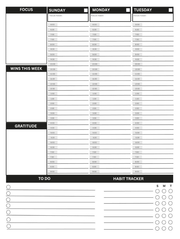 Daily Life Planner: Neutral Swirls - By When? Planner Co.