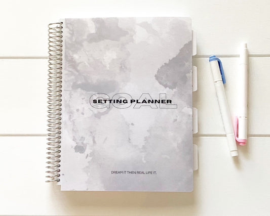 Goal Setting Planner: Grey - By When? Planner Co.