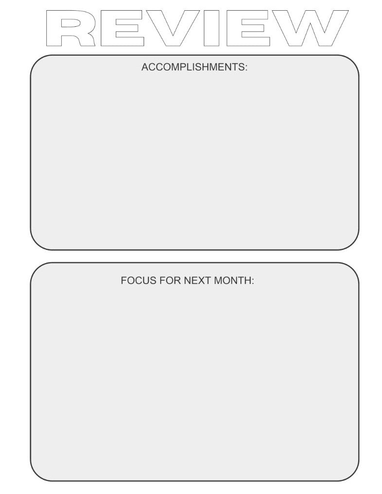 Goal Setting Planner: Grey - By When? Planner Co.