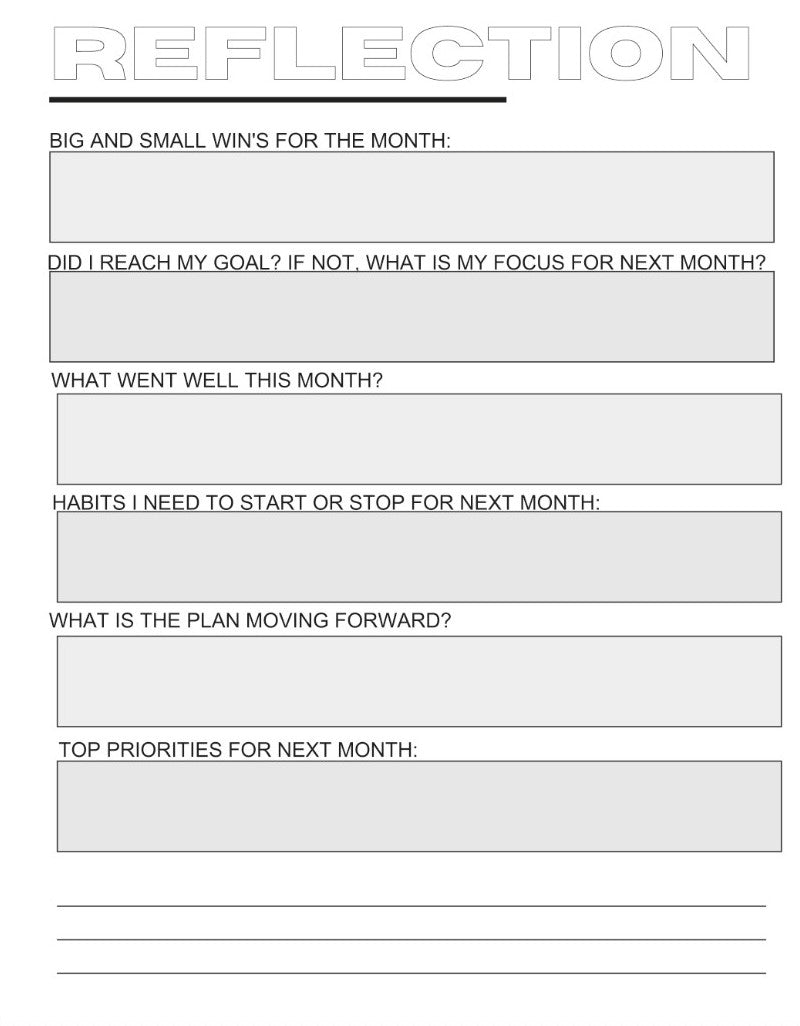 Goal Setting Planner: Grey - By When? Planner Co.