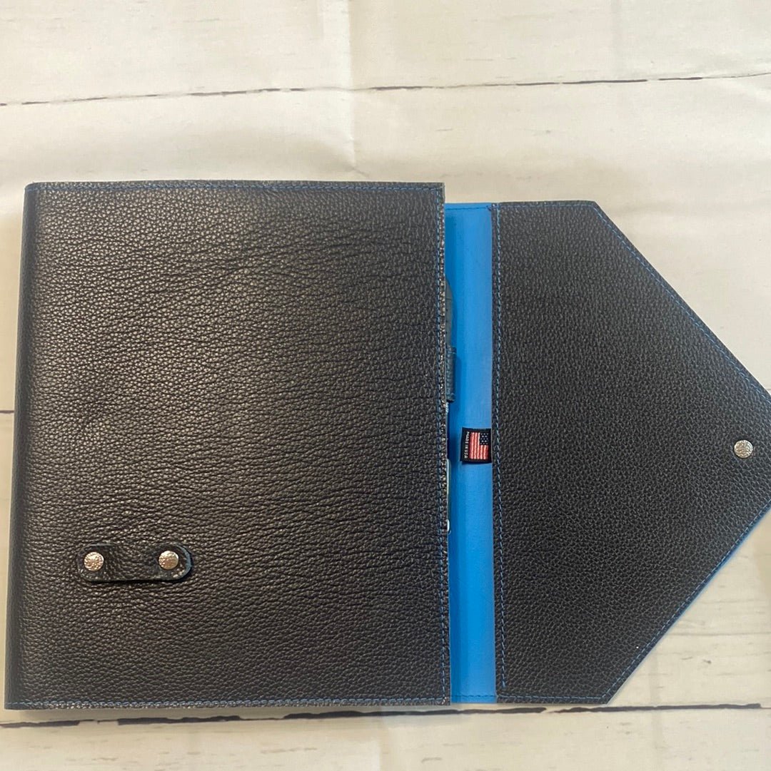 Leather Notebook Folio: Black - By When? Planner Co.