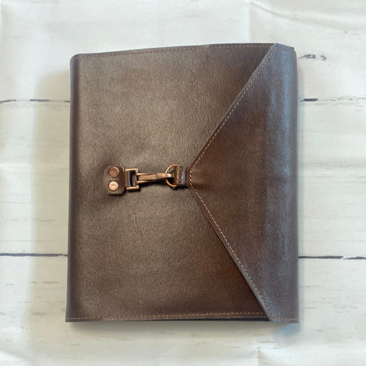 Leather Notebook Folio: Dark Leather - By When? Planner Co.