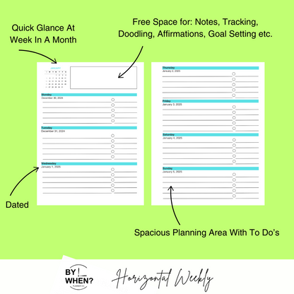 Horizontal Focus Planner