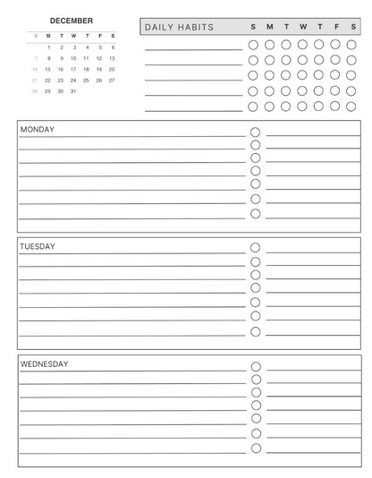 72-Hour Focus Planner: Purple and Gold