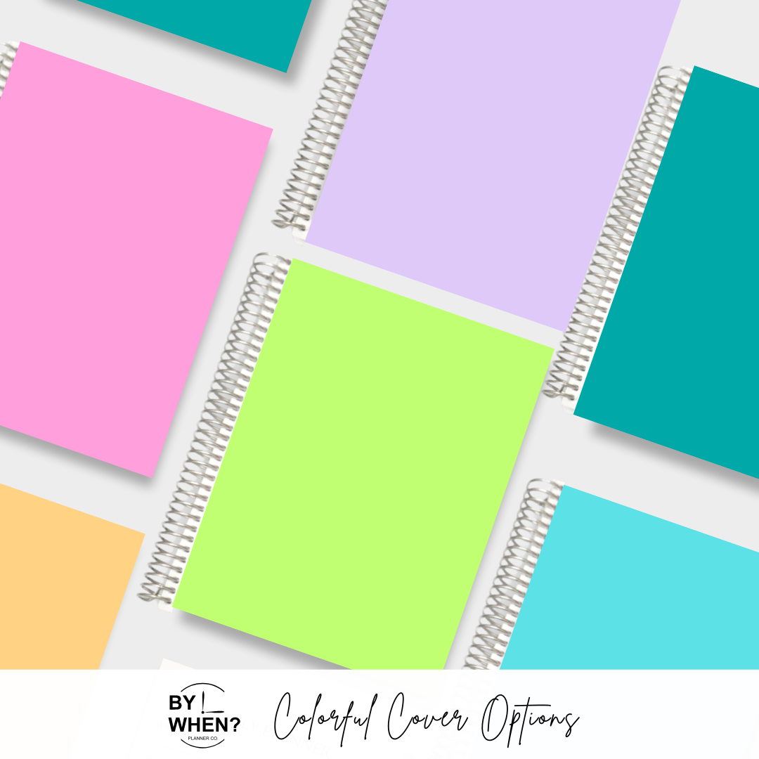 Daily Thoughts Notebook: Plain Color Options