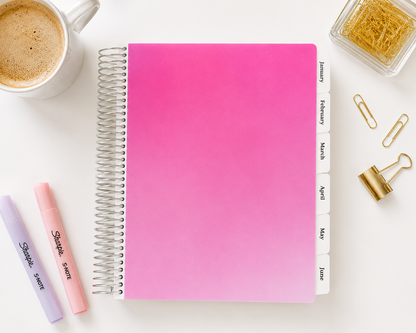 Vertical Focus Planner: Pink Blast
