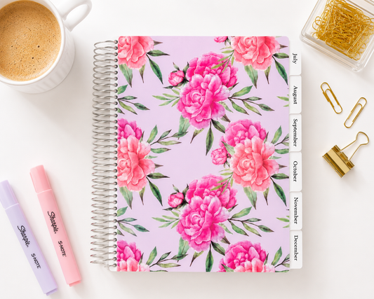Vertical Focus Planner: Floral