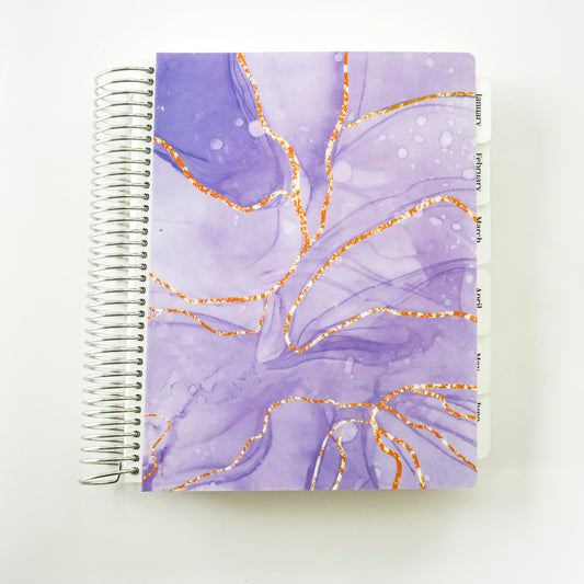 Daily Life Planner: Purple and Gold