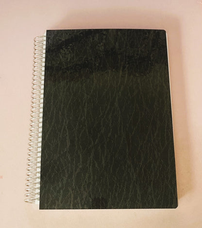 Daily Thoughts Notebook: Black Leather