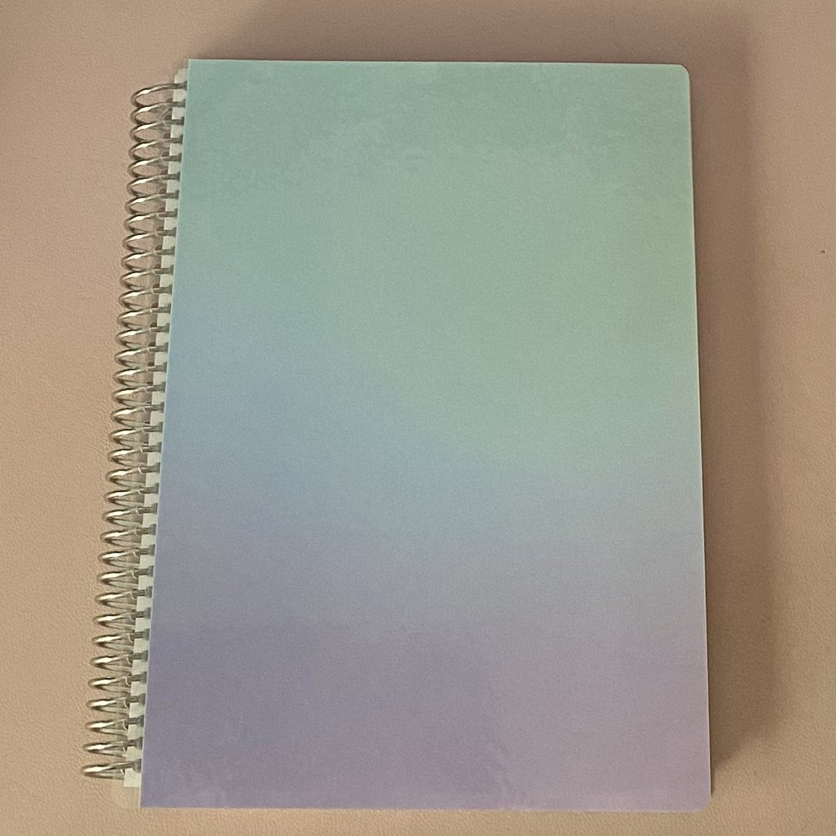 Daily Thoughts Notebook Purple and Blue Ombre