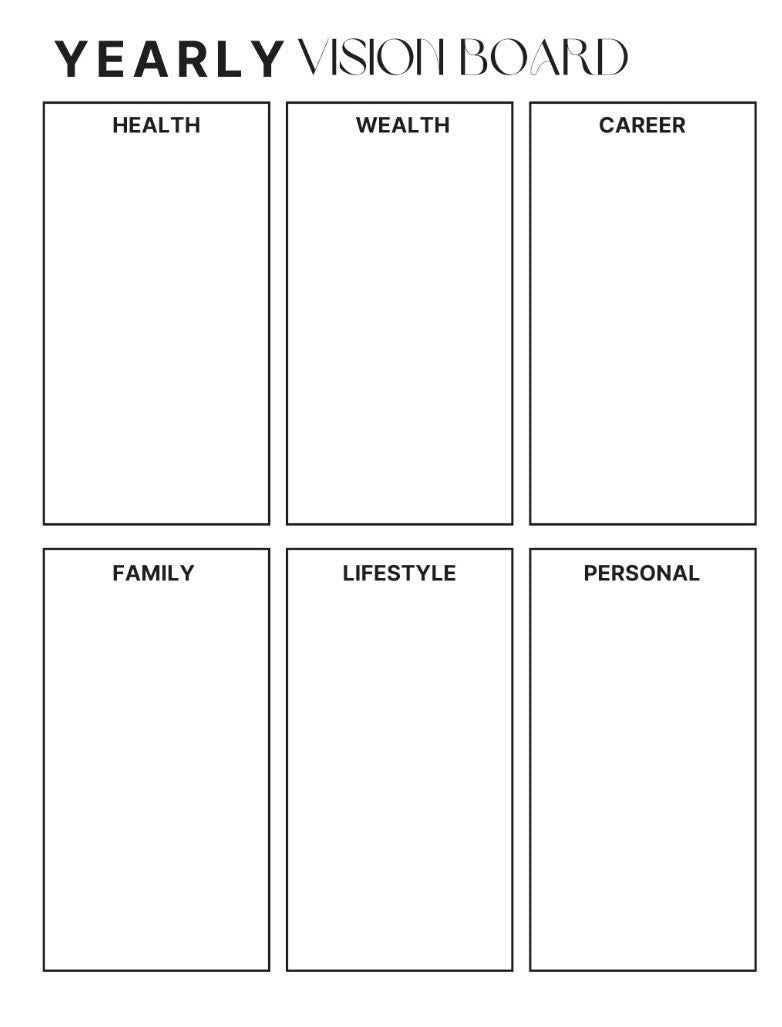 Daily Focus Planner: Black Lines