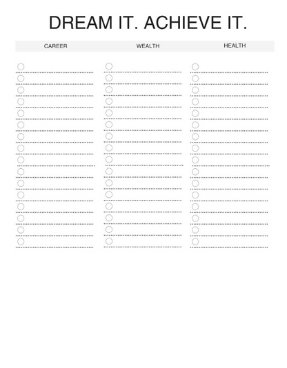 Horizontal Focus Planner: Neutral Flowers