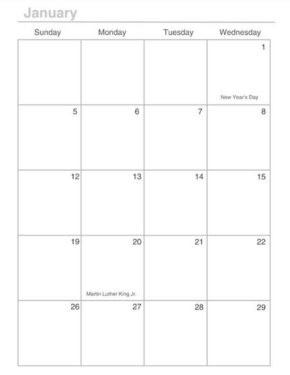 Horizontal Focus Planner: Neutral Flowers