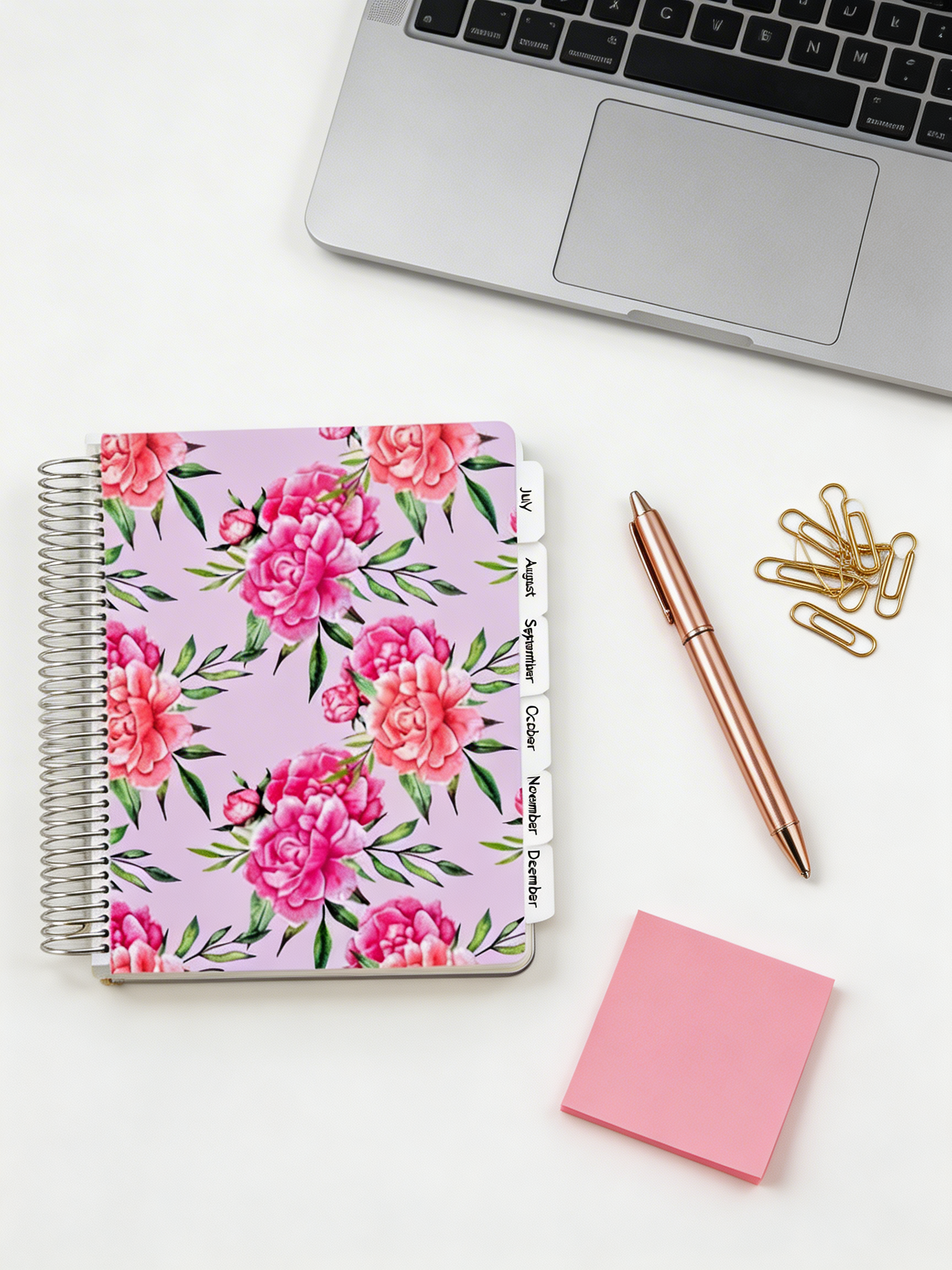 Vertical Focus Planner: Floral