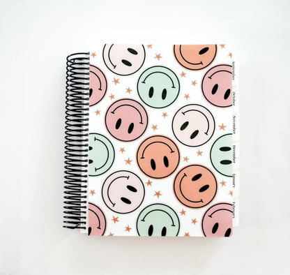 Daily Focus Planner: Multi-Color Smiley