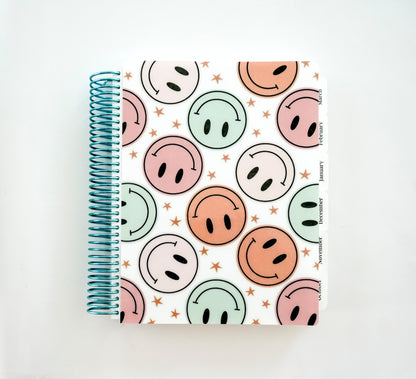 Daily Focus Planner: Multi-Color Smiley