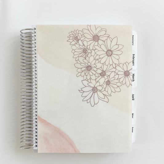 Daily Focus Planner: Neutral Flowers