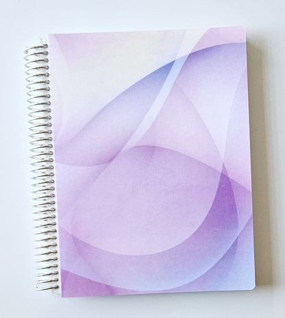 Notebook: Purple Waves