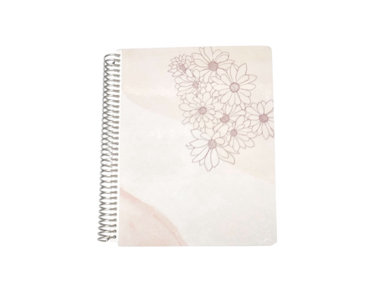 Daily Thoughts Notebook: Neutral Flowers