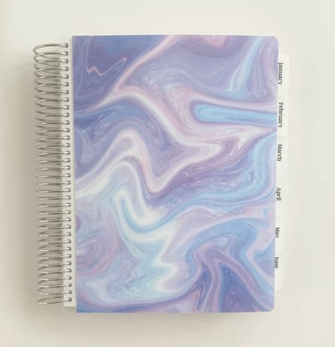 Minimalist Planner: Purple Swirl