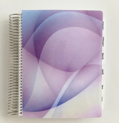 Minimalist Planner: Purple Waves