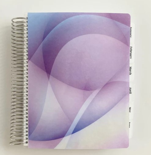 Minimalist Planner: Purple Waves