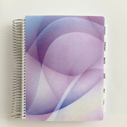 Daily Focus Planner: Purple Waves