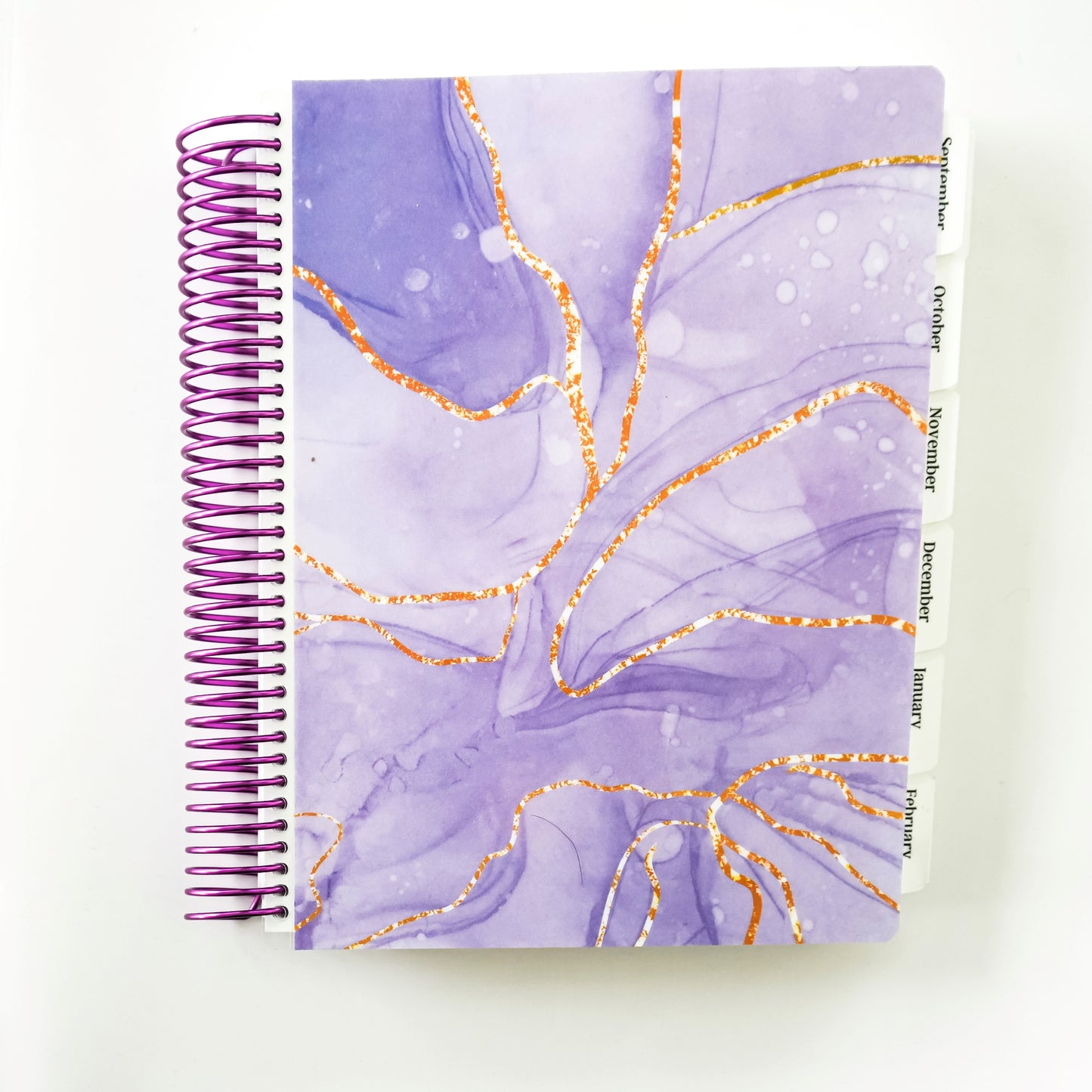 Daily Focus Planner: Purple and Gold